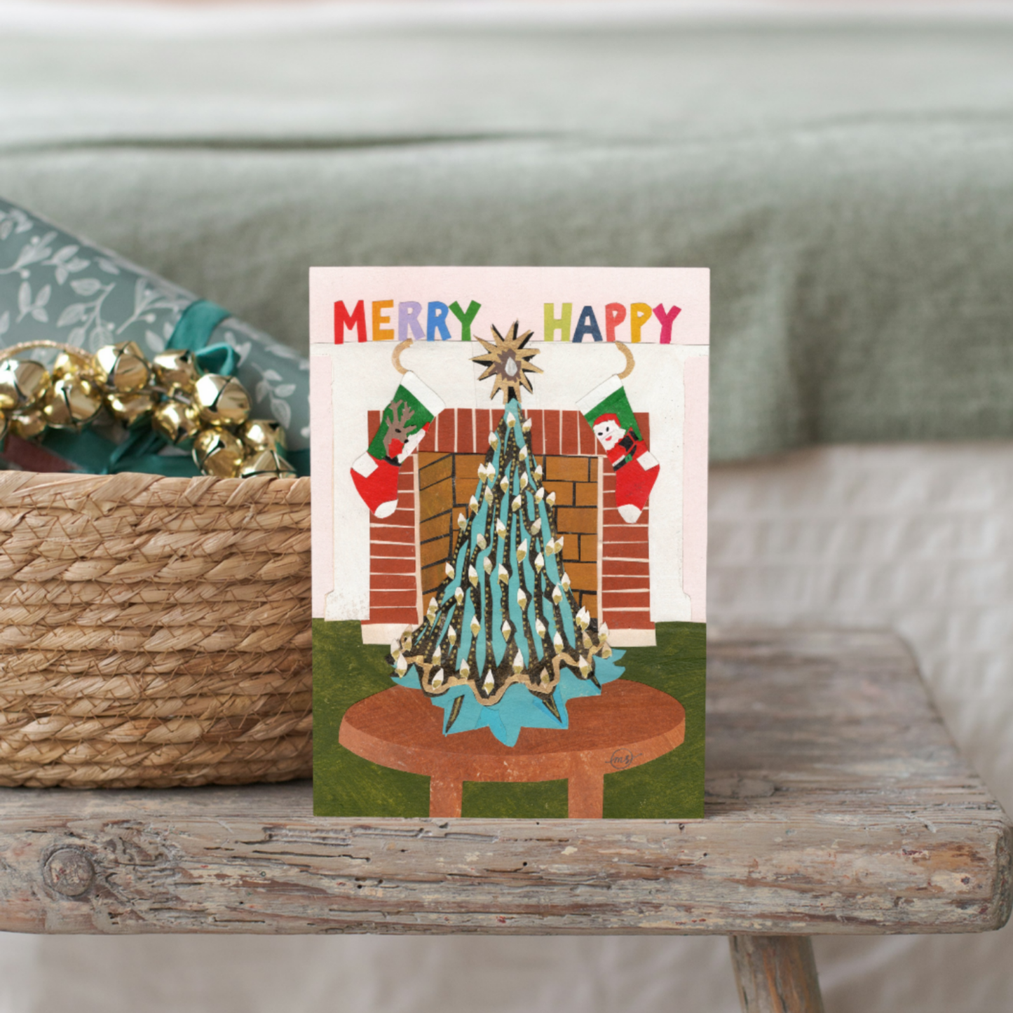 Merry Happy Note Card