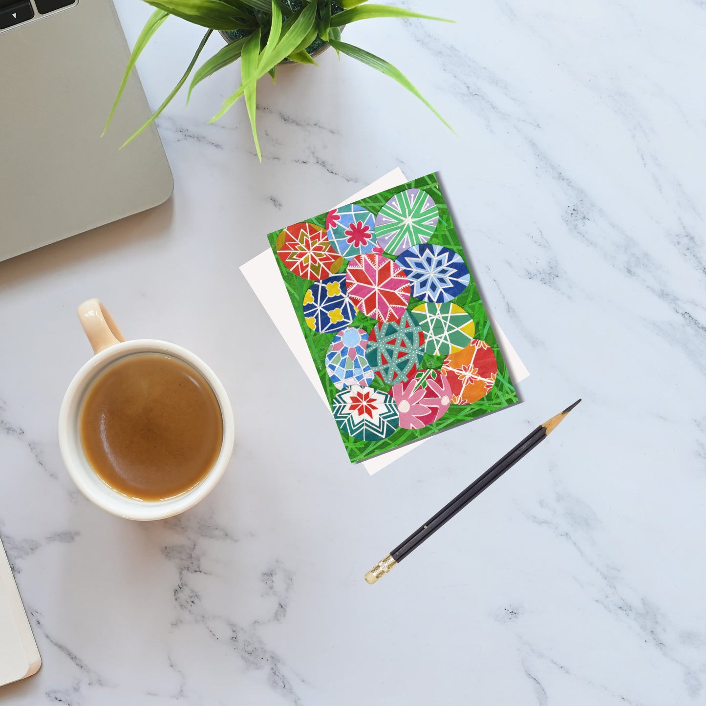 Pysanky Eggs Note Card