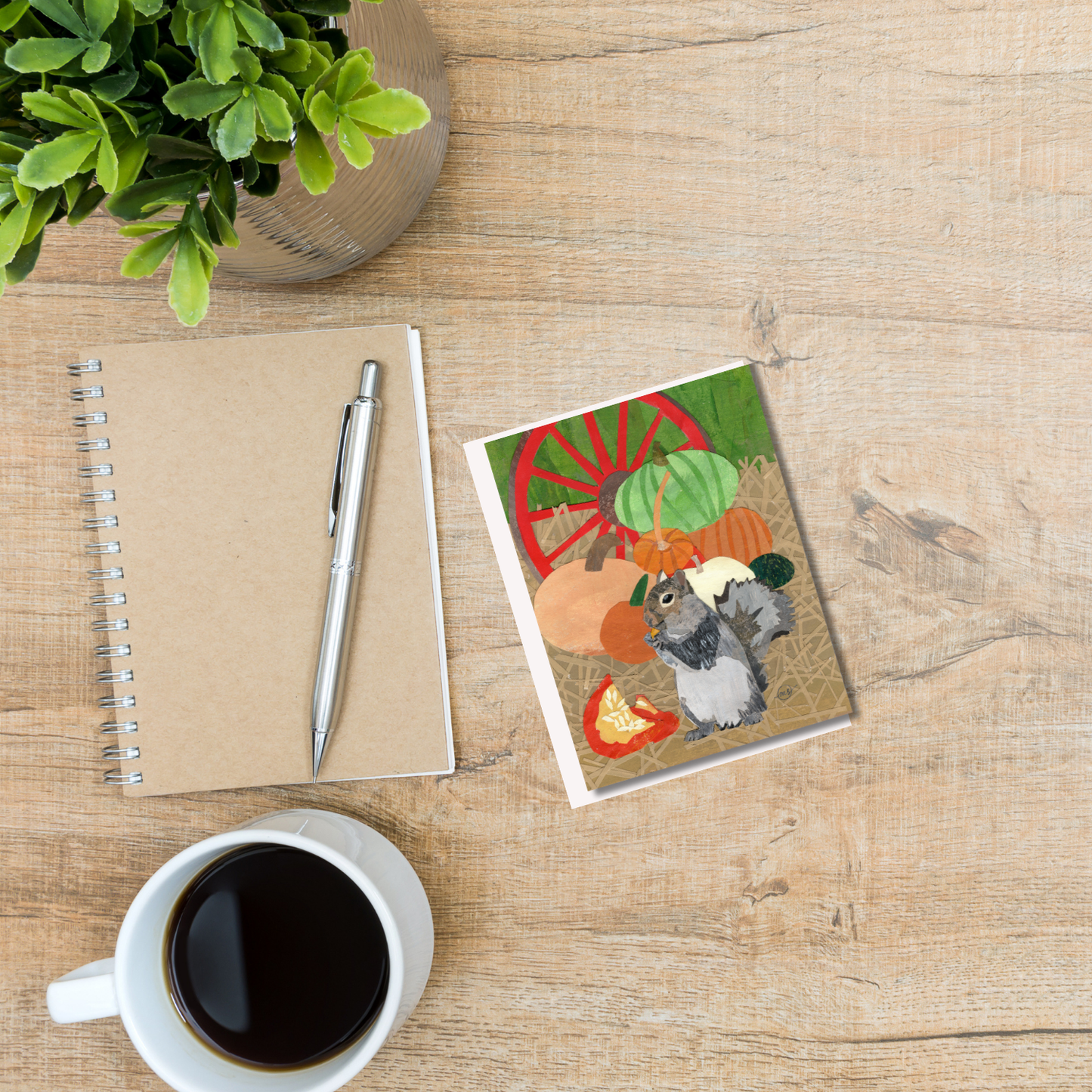 Squirrel Snacks Note Card