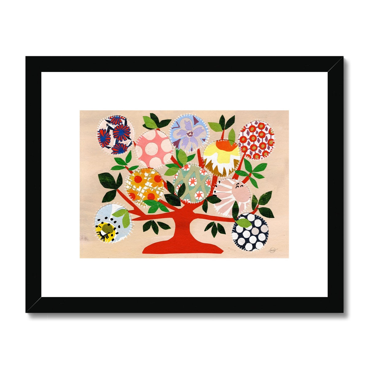 Nell's Family Tree Framed & Matted Print