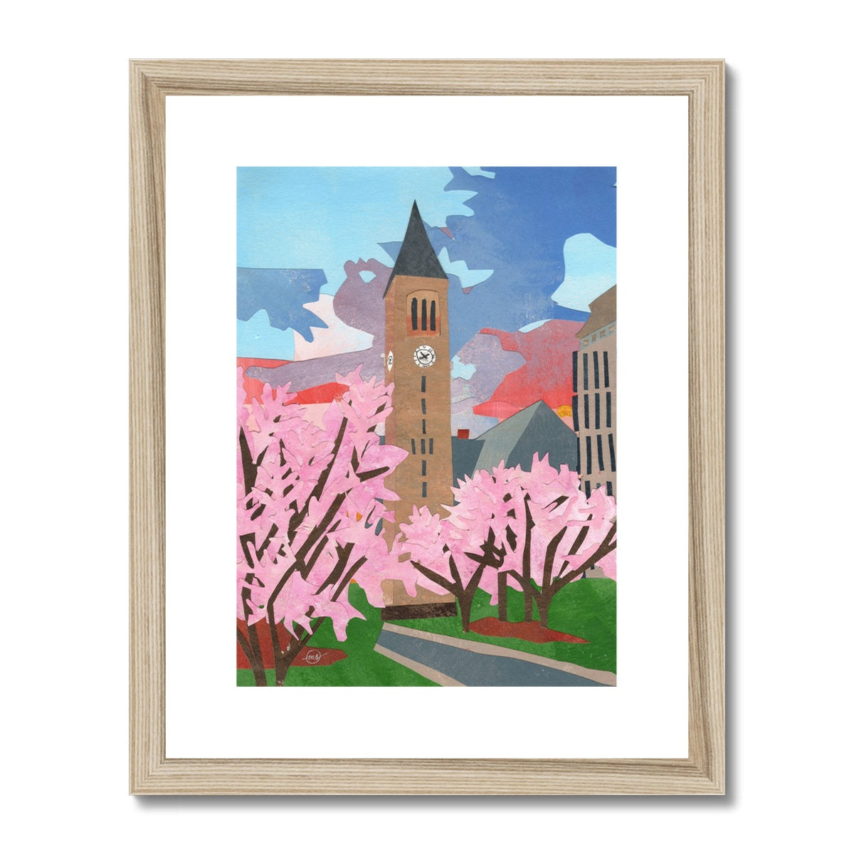 McGraw Tower Framed & Matted Print