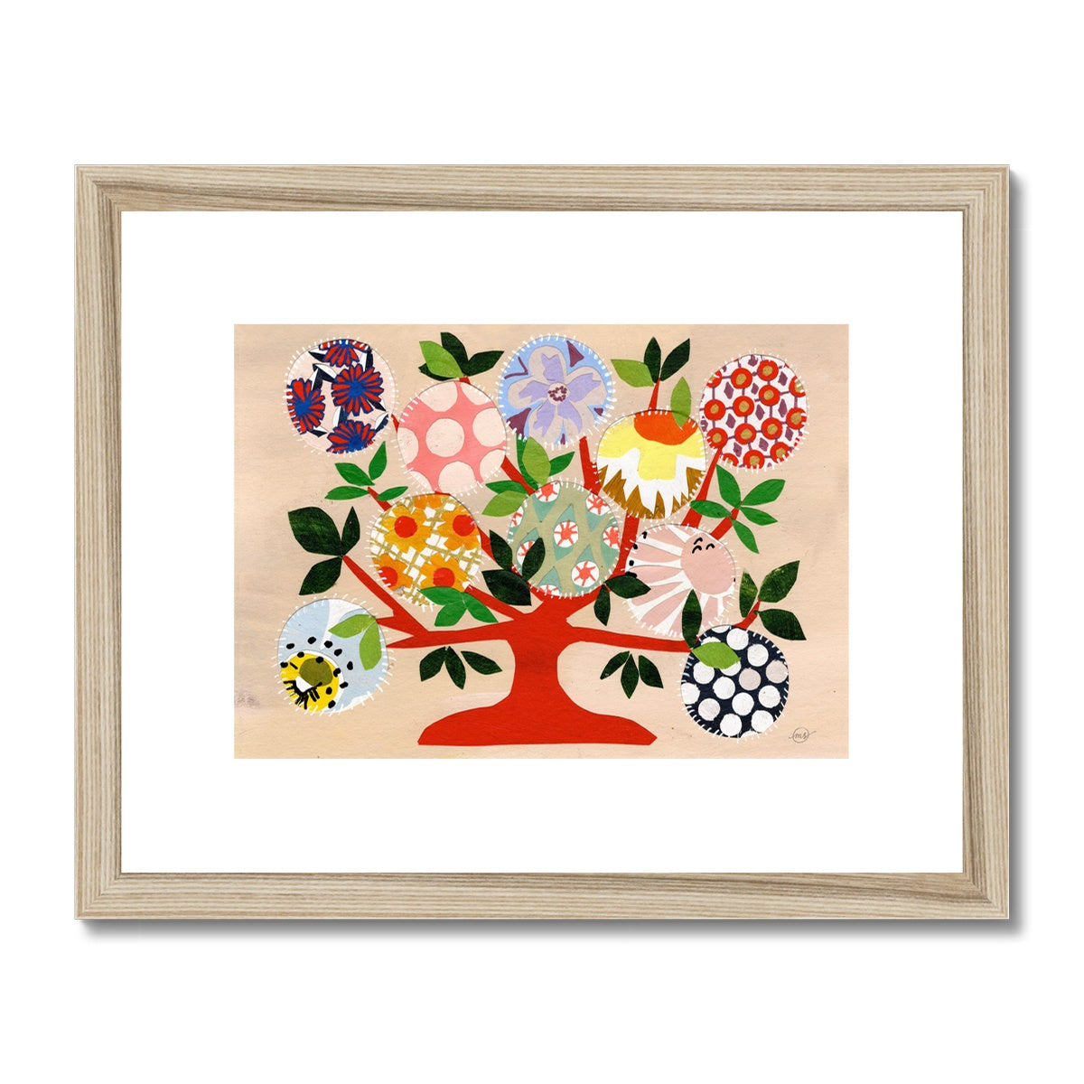 Nell's Family Tree Framed & Matted Print