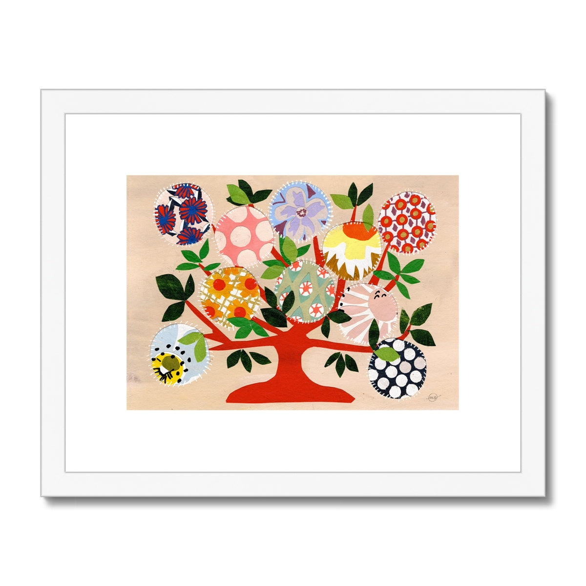Nell's Family Tree Framed & Matted Print