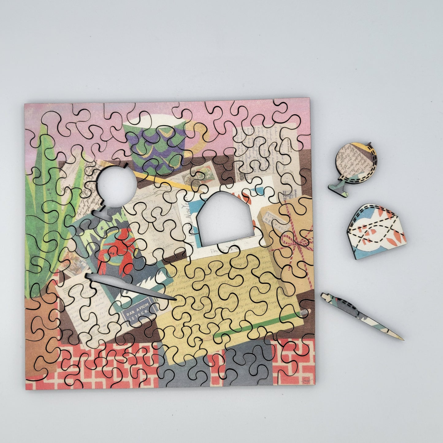 Pen Pals Wood Jigsaw Puzzle