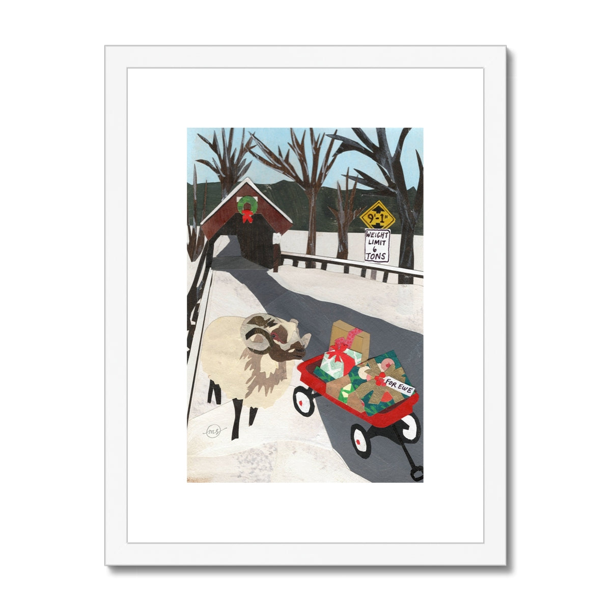 Winter Wonder-Ram Framed & Matted Print