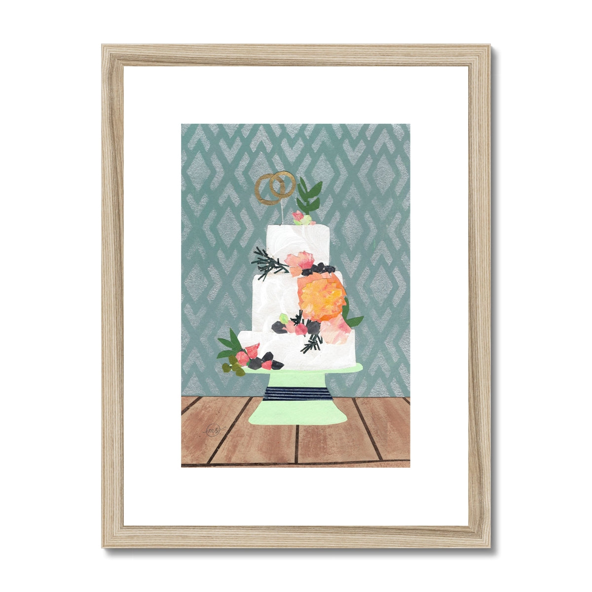 Wedding Cake Framed & Matted Print