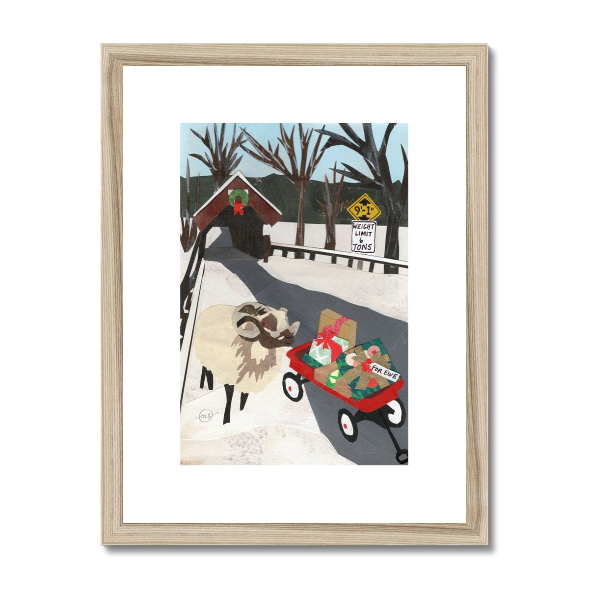 Winter Wonder-Ram Framed & Matted Print