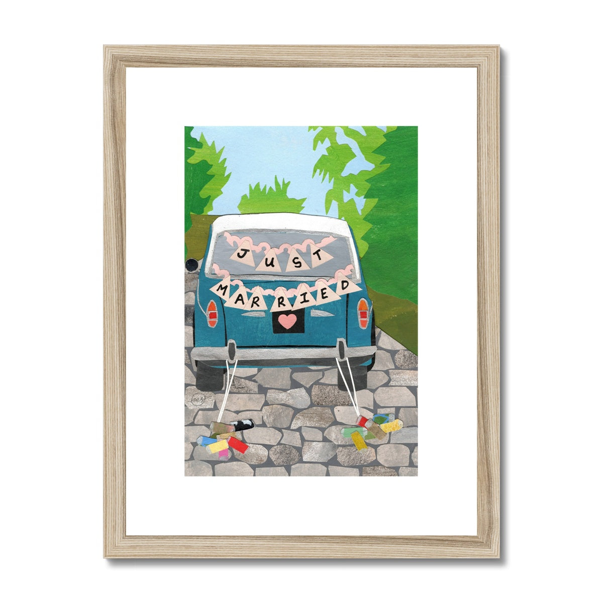 Just Married Framed & Matted Print