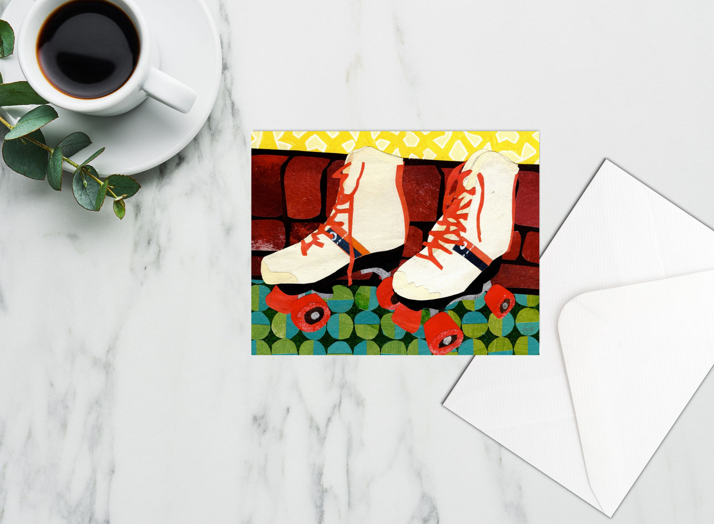 Roller Dreams Note Card