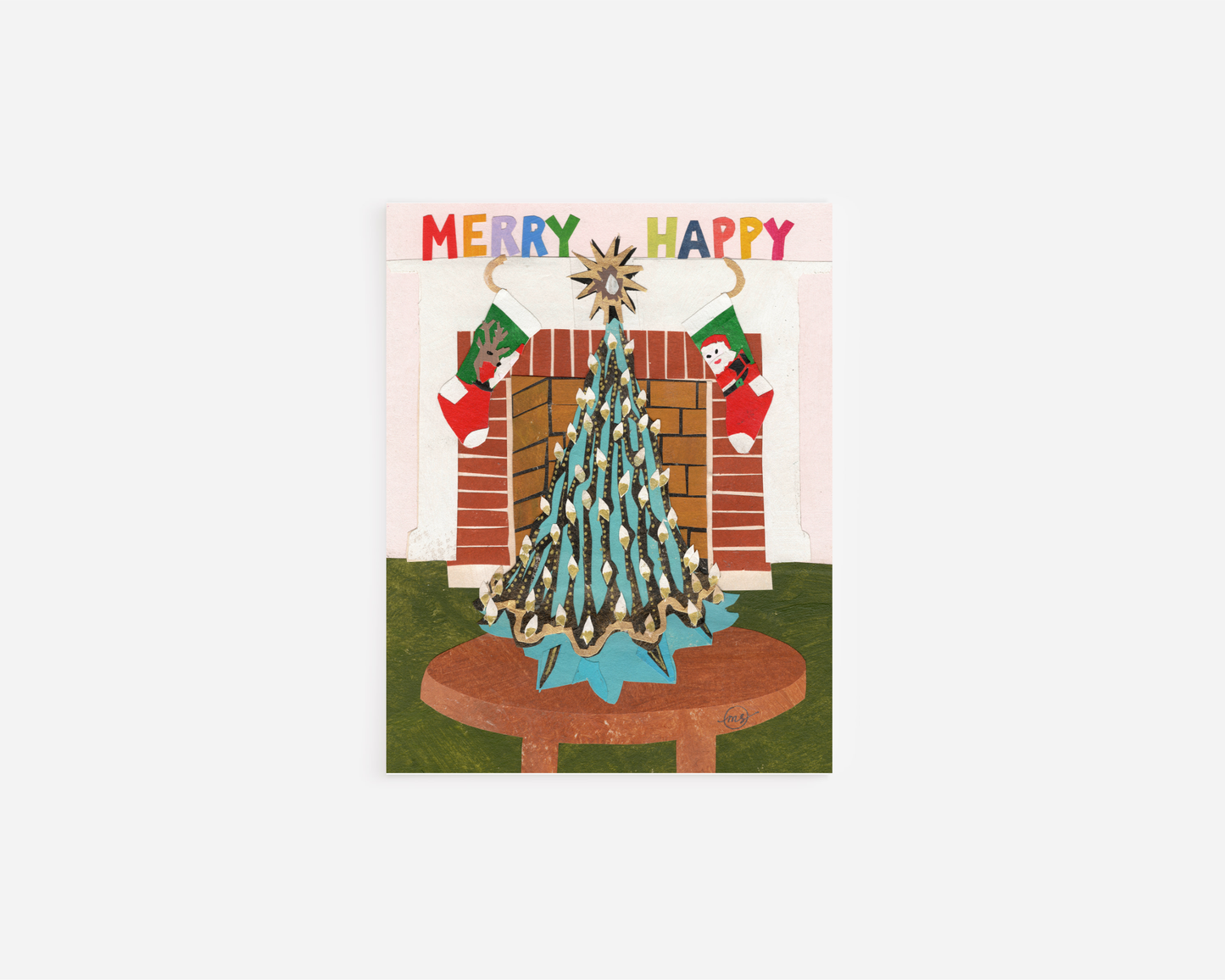 Merry Happy Note Card