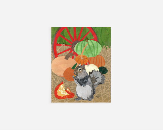 Squirrel Snacks Note Card