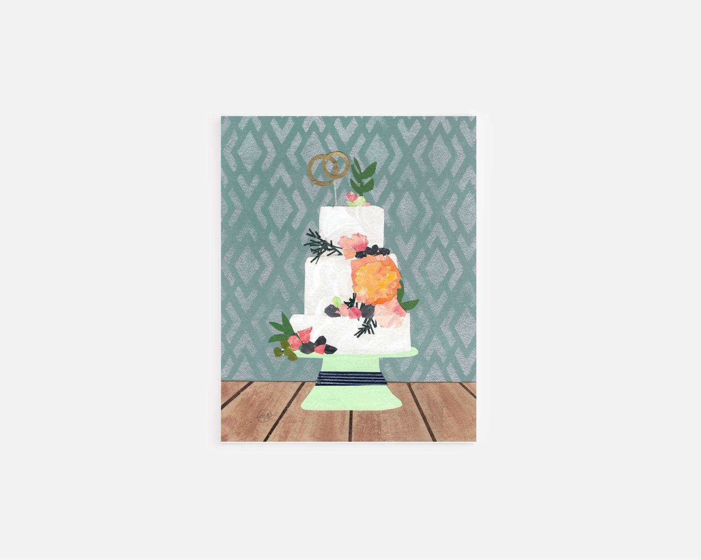 Wedding Cake Note Card