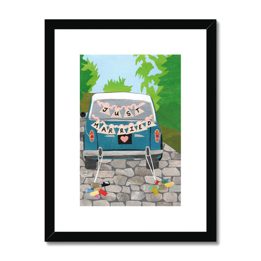 Just Married Framed & Matted Print