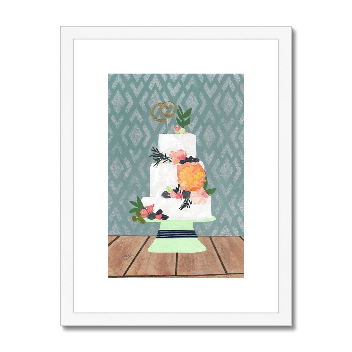 Wedding Cake Framed & Matted Print