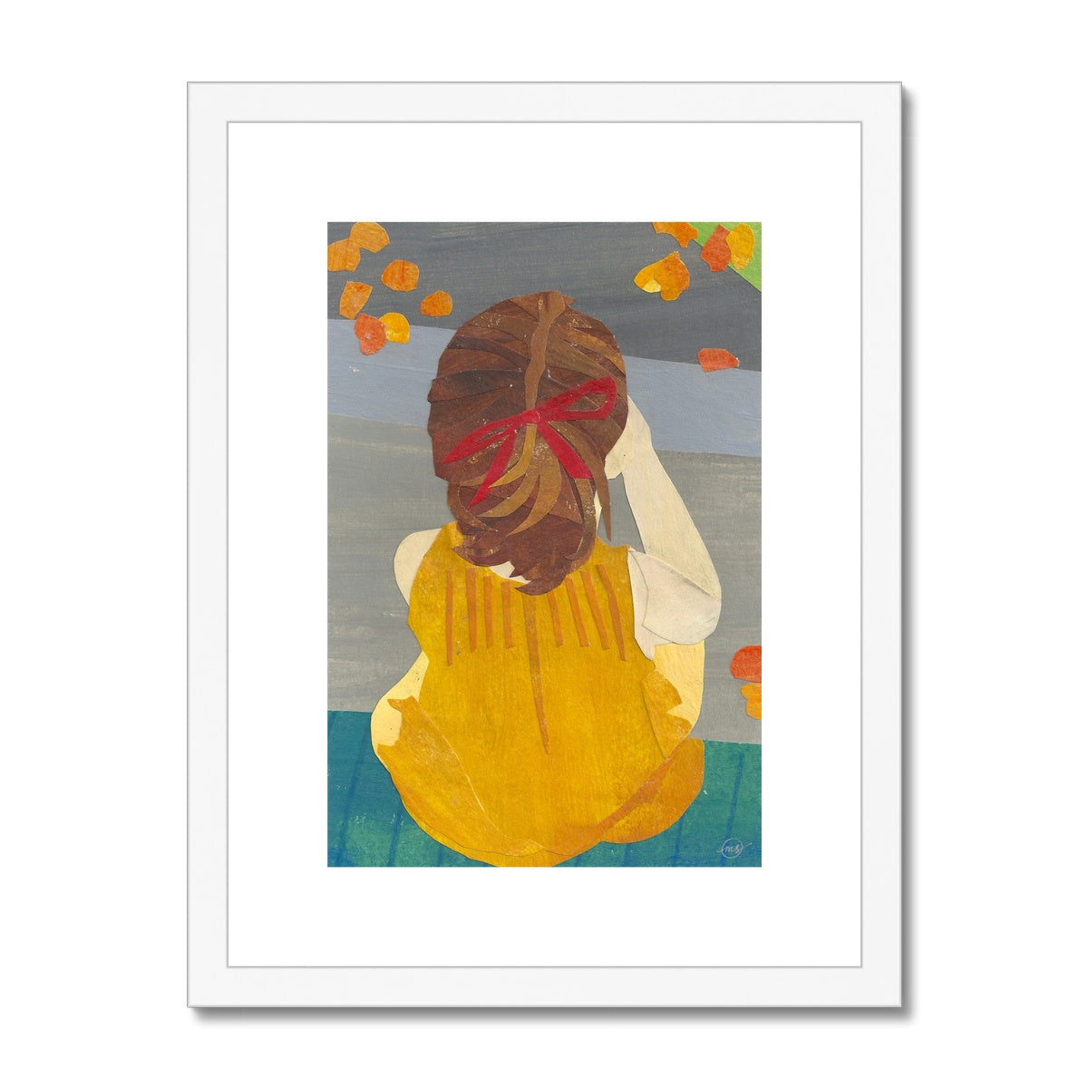 Flower Girl Framed & Matted Print