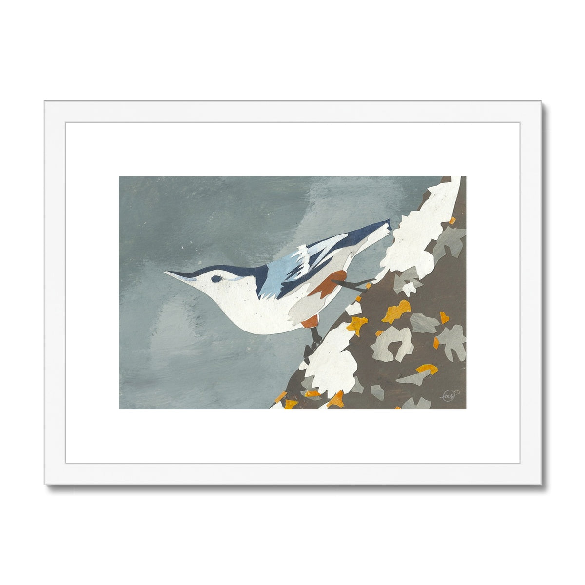 Nuthatch Framed & Matted Print