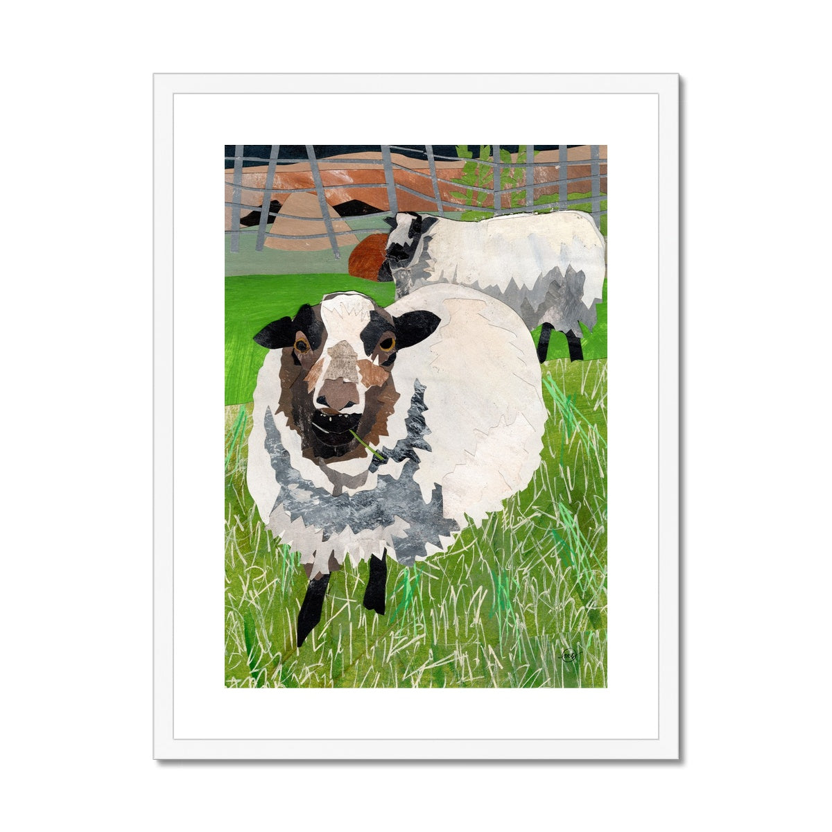 Grazing in the Grass Framed & Matted Print