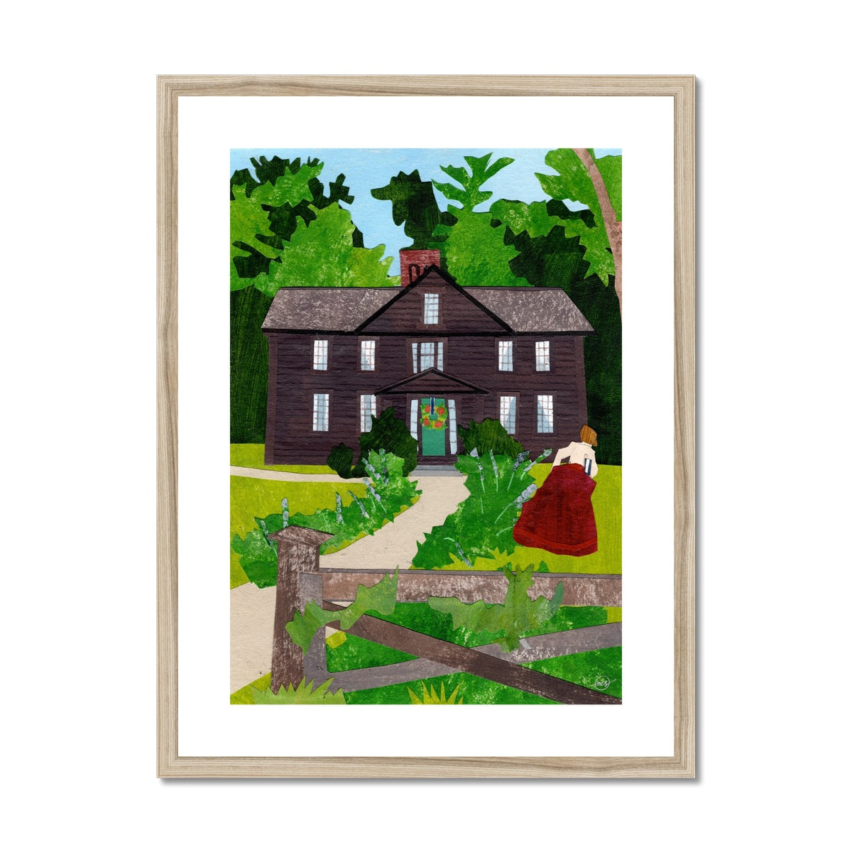 Orchard House Framed & Matted Print