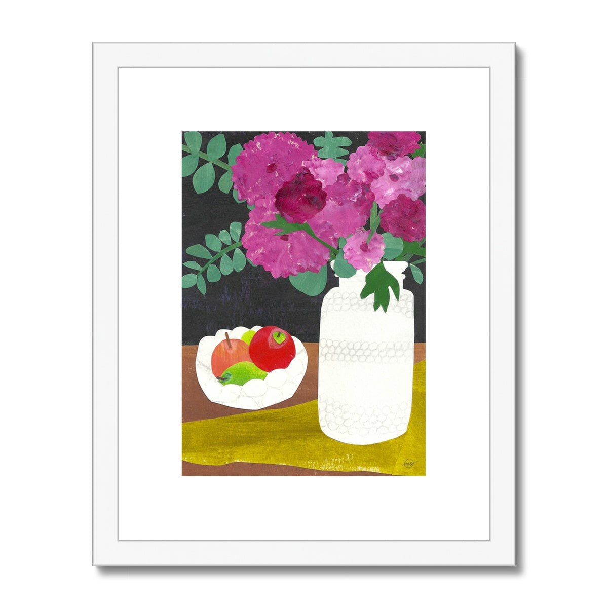 Vintage Vase Framed & Matted Print