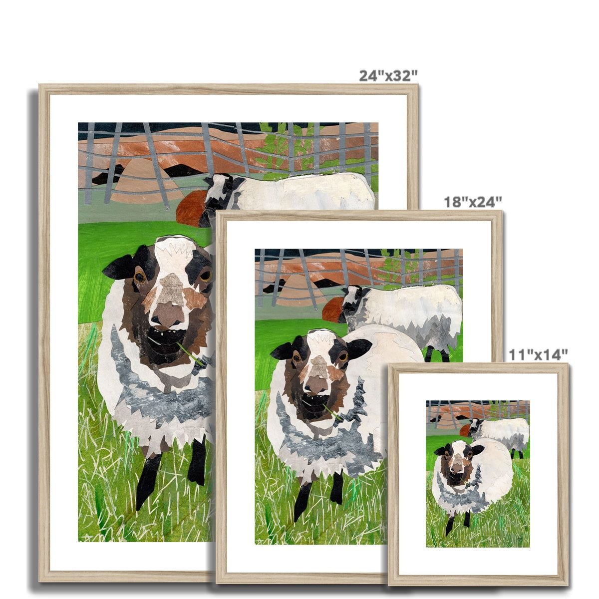 Grazing in the Grass Framed & Matted Print