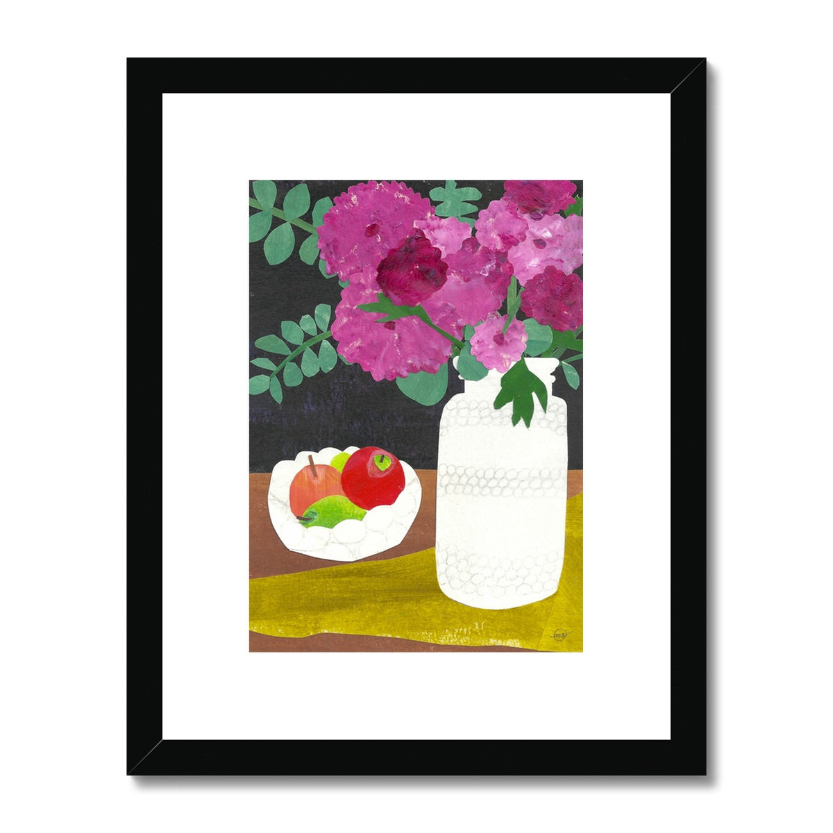 Vintage Vase Framed & Matted Print