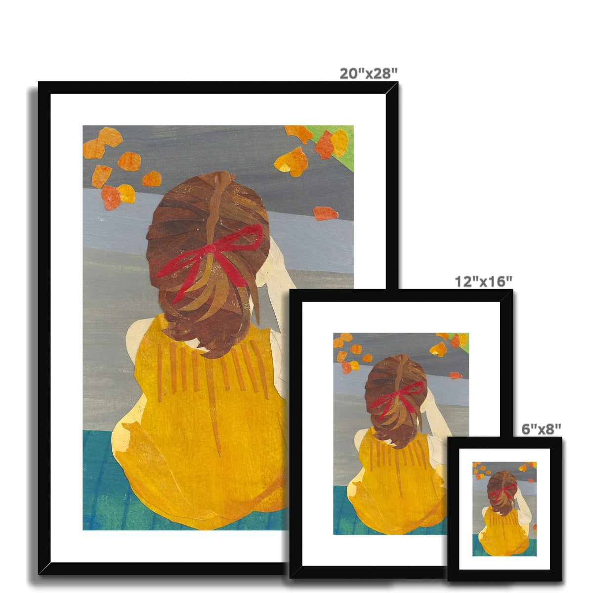 Flower Girl Framed & Matted Print