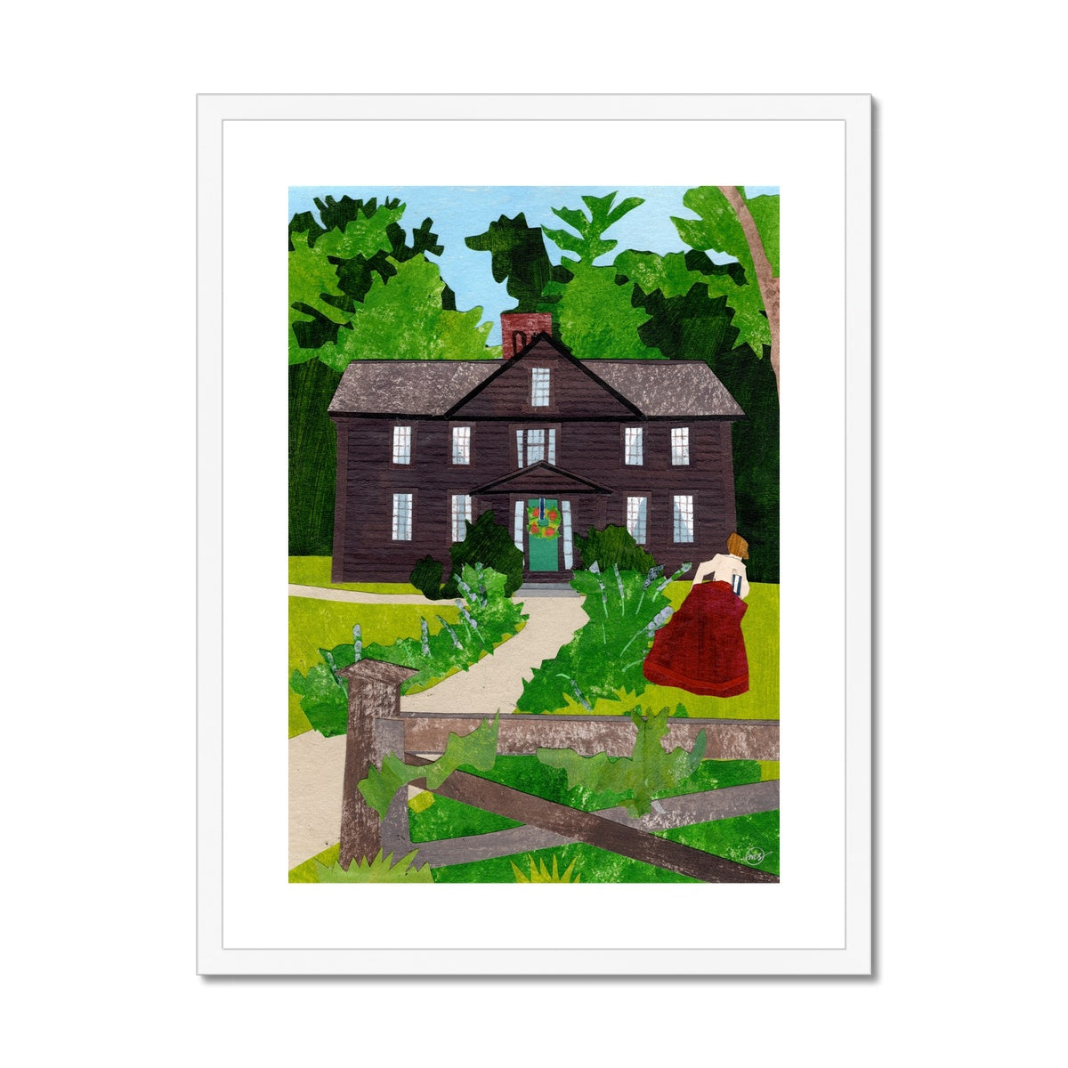 Orchard House Framed & Matted Print