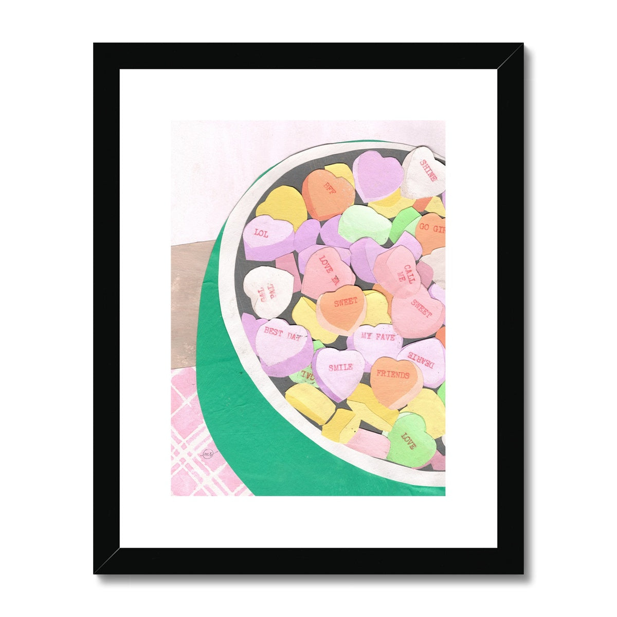 Sweet Friendship Framed & Matted Print