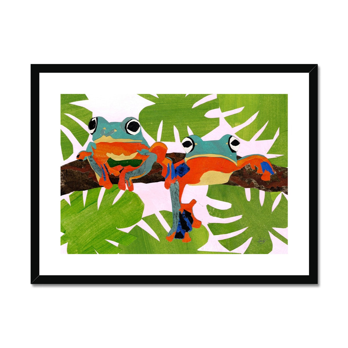 Topical Tropicals Framed & Matted Print