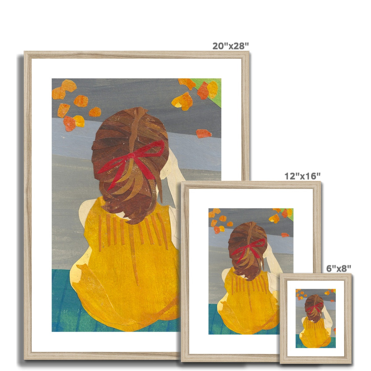 Flower Girl Framed & Matted Print