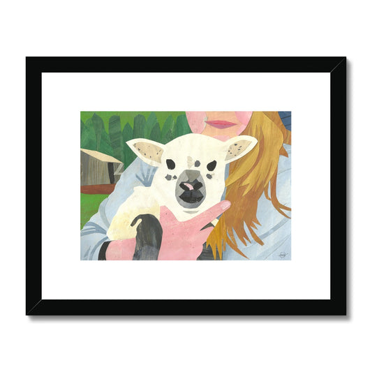 Hannah Had a Little Lamb Framed & Matted Print